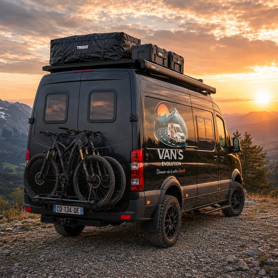 Mercedes Sprinter AWD galerie store extérieur Van'S Évolution