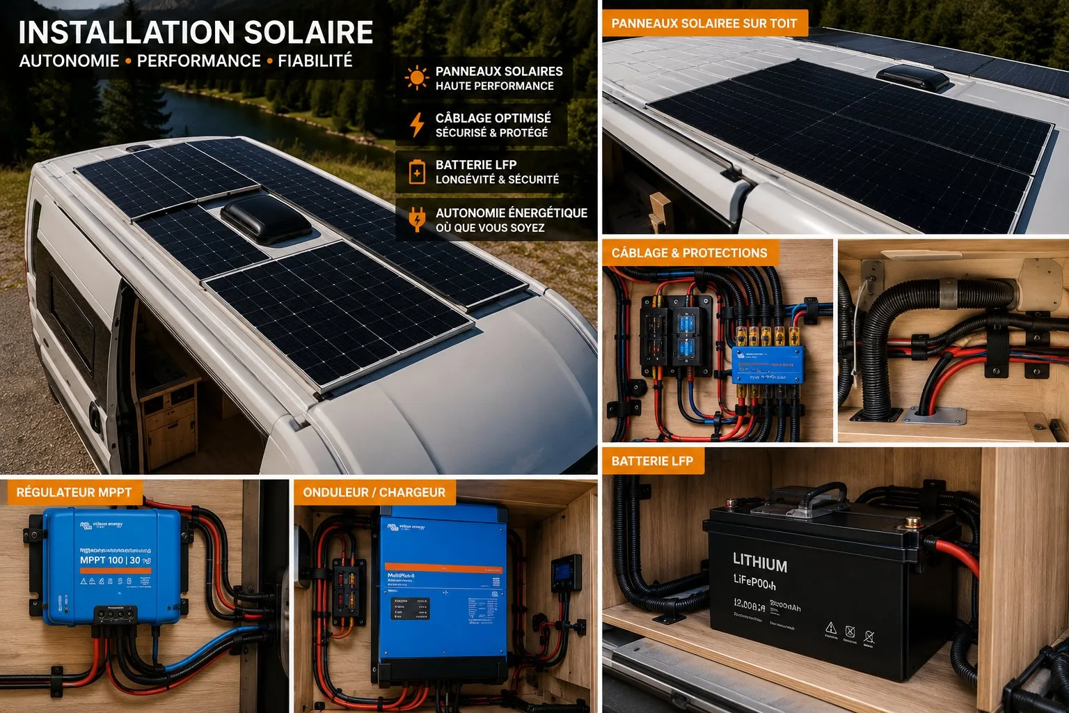 Électricité solaire 12V van : le guide complet 2025