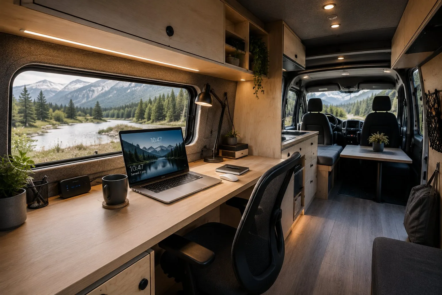Van nomade télétravail